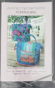 Aunties Two Patterns ~ POPPINS BAG ~ Stays included! NEW! - Picture 1 of 4