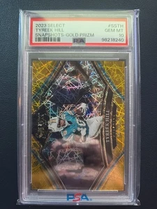 2023 Select Football Tyreek Hill Snapshots-Gold Prizm 4/10 #SS-TH PSA 10 - Picture 1 of 1