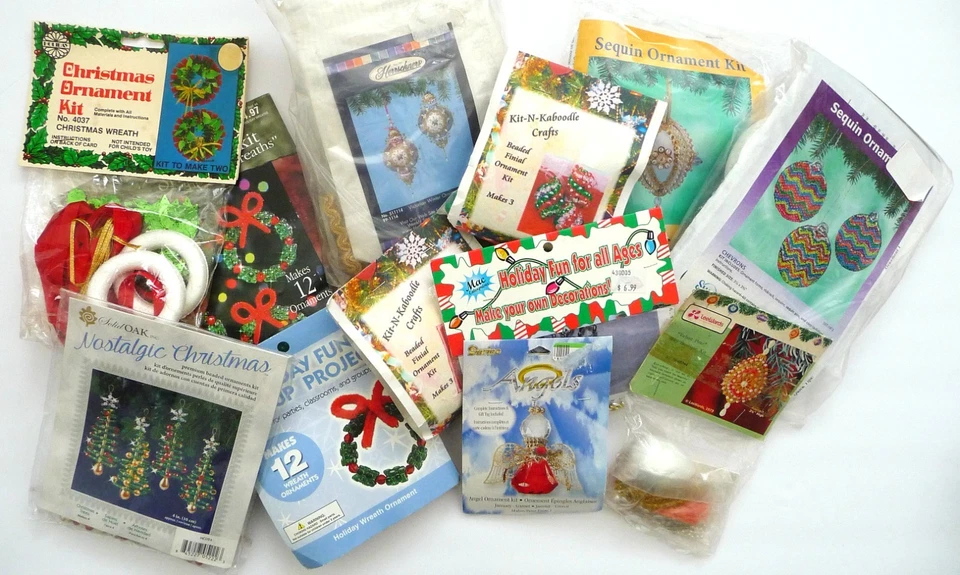 Kits vintage de adornos con cuentas de Navidad, TÚ ELIGES Foto 1 de 1