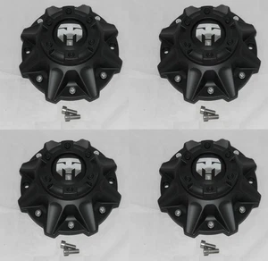 4 - TRAILMASTER TM220 Black Wheel Center Cap OR-CAP S1509-28 OR-CAP-1 S1509-29 - Picture 1 of 3