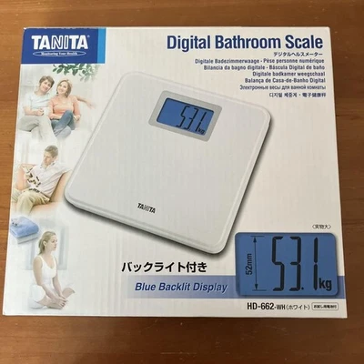 Balance numérique Tanita HD-662-WH blanche taille A4 légère rétroéclairée... - Photo 1/2