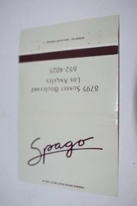 Spago Los Angeles California 40 Rear Strike Matchbook Cover - Picture 1 of 3