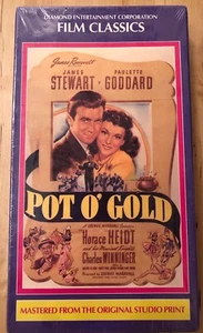 Pot O' Gold VHS Brand New Sealed James Stewart Paulette Goddard 1941 1993 D1080 - Imagen 1 de 3
