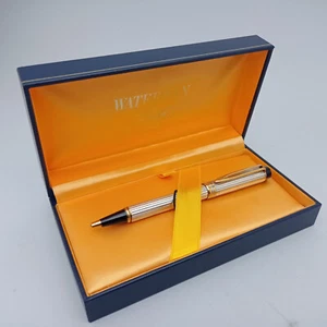 WATERMAN LE MAN STERLING SILVER BALLPOINT PEN VINTAGE BOXED EXCELLENT RARE - Picture 1 of 12