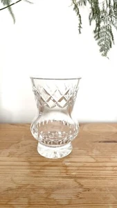 Vintage Crystal Cut Glass Bud Vase- 9.5cm Tall - Picture 1 of 6