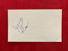 Jerry Sloan signed 3x5 index card / Auto / Dec / NBA / Bulls / Jazz / HOF