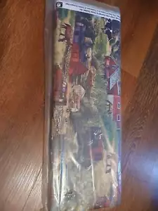 Farm Barns & Trucks Red Cotton Fabric by the Bolt - Picture 1 of 3