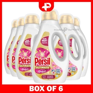 Persil Ultimate Touch of Comfort Bio Laundry Washing Detergent 31 Washes 6 Packs - Picture 1 of 6