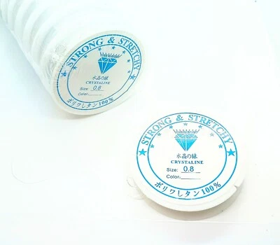 Strong Elastic Beading Cord Clear Stretch String for Bracelets, Necklaces  Craft - Image 1 of 4