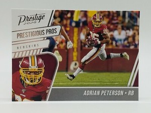 2020 Prestige Adrian Peterson Prestigious Pros #PP-AP Washington Redskins 🔥🔥 