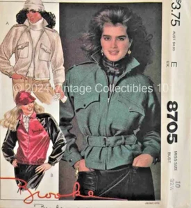 Chaqueta McCalls Patrón 8705 Misses Brooke Escudos Cinturón Transferencia Talla 10 Sin Cortar FF - Imagen 1 de 5