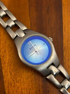 Relic Women's Watch Blue Dial Silver Tone 24mm 6" - New Battery - Picture 1 of 6