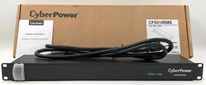 CyberPower Rackbar 8 Outlet 1U Rack Mount Surge Protector CPS815RMS - Picture 1 of 12