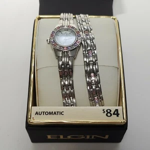 Ladies Elgin Watch & Bracelet Set NEW WITH BOX. - Picture 1 of 11