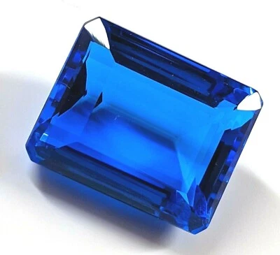 60.70 + Ct. Blue Tanzania Of Tanzanite Emerald Cut Loose Gemstone Gift for Women - Image 1 of 4