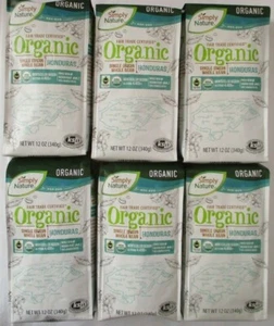 6 BAGS SIMPLY NATURE HONDURAS SINGLE ORIGIN WHOLE BEAN COFFEE 12-OZ - Picture 1 of 4