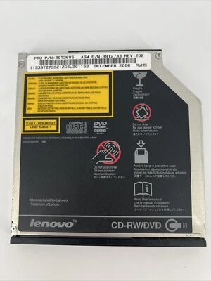 Genuine Lenovo UJDA775 IDE CD-RW DVD ThinkPad T40 T41 T42 T43 39T2733 - Image 1 of 4