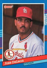 1991 Donruss # 128  Jose DeLeon St. Louis Cardinals