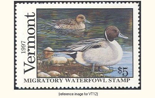 D2K Vermont Duck Stamp 1997 $5.00 - Image 1 of 1