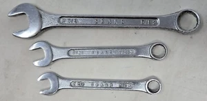 Juego de llaves combinadas vintage Sears 5/8" 7/16" y 3/8" 12 puntos forjadas en EE. UU. - Imagen 1 de 2
