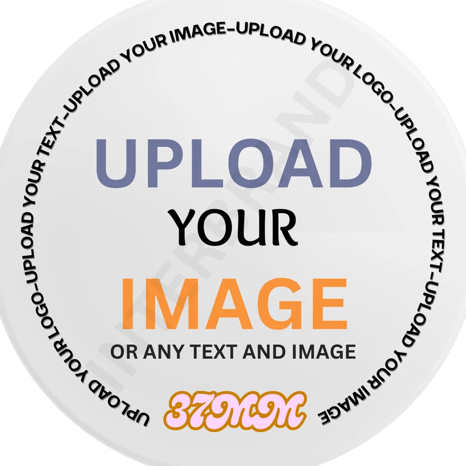 INTERBRAND Custom Logo Stickers 37mm Round, Personalised, Christmas Market Stalls, Takeaway