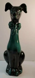 Large Blue Mountain Pottey Statue of Sitting Dog 13" Tall Canada Made 1970 - Picture 1 of 9