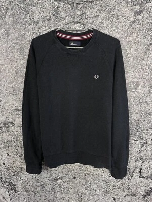 Moletom masculino Fred Perry pulôver de algodão casual streetwear tamanho G grande - Imagem 1 de 4