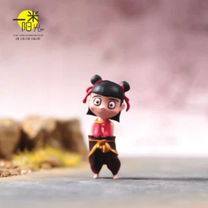 1/18 1/24 1/64 1/87 1/43 Cute Boy Nezha Smiling Standing Miniature Model Toy - Picture 1 of 9