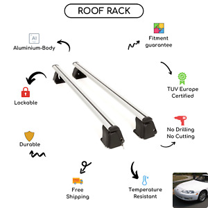 Bare Roof Rack Cross Bars Set for Lexus SC 400 1992 - 1999