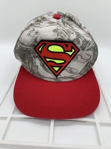 Superman Youth Talla Única Se Adapta a la Más Gorra Sombrero A Snap Back Camuflaje Digital Rojo Clark Kent - Imagen 1 de 7