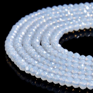 Rondelle facetada de piedras preciosas de opalita 4X3 mm 13,5 pulgadas (80019524-P109) - Imagen 1 de 3