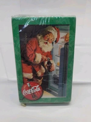 Santa Claus Coca-Cola Christmas Bicycle Playing Cards Coke Advertising Sealed - Image 1 of 4