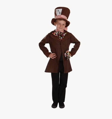 Divertido Disfraz Sombrerero Loco Cabaña Niños, Disfraz Sombrerero Loco Niños, Alicia en el País de las Maravillas Foto 1 de 2