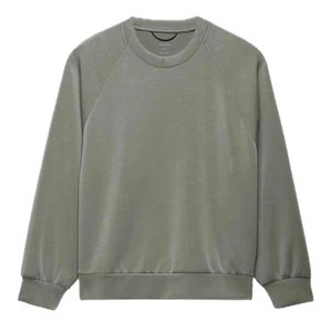 Neu mit Etikett Prana THYME grün Large Shea weiches Sweatshirt mit Rundhalsausschnitt Oberteil - Bild 1 von 10