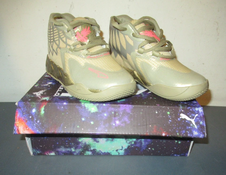 Size 3 (PS) - PUMA MB.01 Little Kid Mid Golden Child