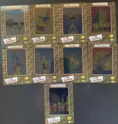 SIMPSONS FILMCARDZ SERIES 1 2000 FOIL S1-S10 SET - Image 1 of 2
