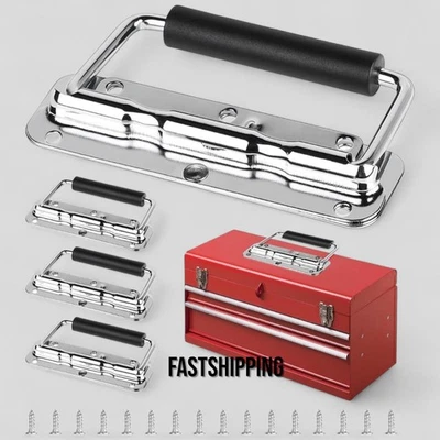 Box Handles 2Pcs Stainless Steel Heavy Duty Box/Drawer/Door Handles for Toolbox, - Image 1 of 4