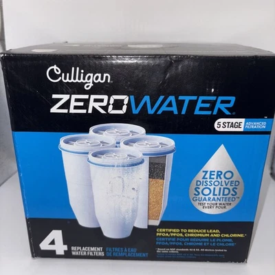Zero Water 5 Stage Advanced Filtration 4 Pack Replacement Water Filters - Image 1 of 4