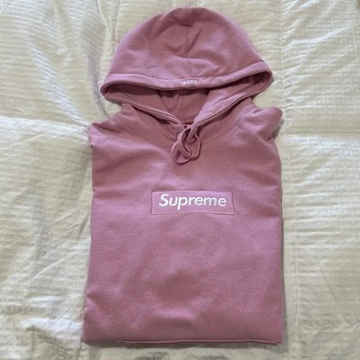 Sudadera con capucha Supreme Box Logo FW24 | Rosa polvoriento | Talla mediana Foto 1 de 4
