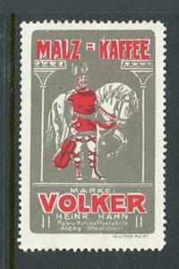 Timbro poster tedesco Volker Malt Coffee Reklamemarke - Foto 1 di 1