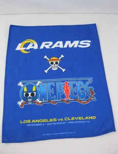Los Angeles Rams One Piece Anime Rally Towel 12/3/23 Rams Cleveland Browns New - Picture 1 of 7