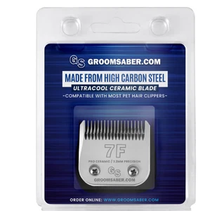 Cortapelos de aseo de perros mascotas hoja de acero de alto carbono 7F para Andis, Oster A5 - Imagen 1 de 3