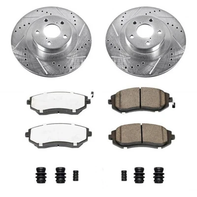 Power Stop Brake Kit For Saab 9-2X 2005 2006 - Front Z26 Street Warrior - Изображение 1 из 4