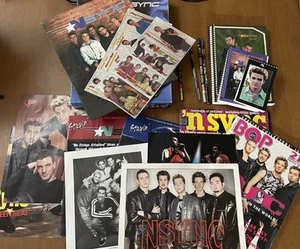NSync Fan Club Geschenkbox Notizblöcke Zeitschriften Bleistiftmagazine Valentinstag Poster - Bild 1 von 24