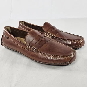 Cole Haan Grant Canoe Driving Penny Loafers Mens 10M Brown Leather Slip On Shoes - Picture 1 of 16