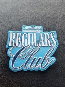 🔥 Dutch Bros Coffee Regulars Club Iron On Patch Blue April 24th 2025 FREE SHIP! - Picture 1 of 5