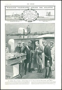 Cinta de mensajes Marconi de telegrafía inalámbrica a través del Atlántico 1902 INVENTIONS (103) - Imagen 1 de 1