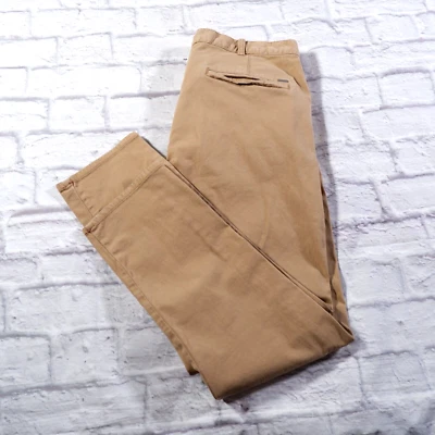 Pantalones chinos Bullhead Denim ajustados recortados marrón claro para mujer 34 x 27 Foto 1 de 4