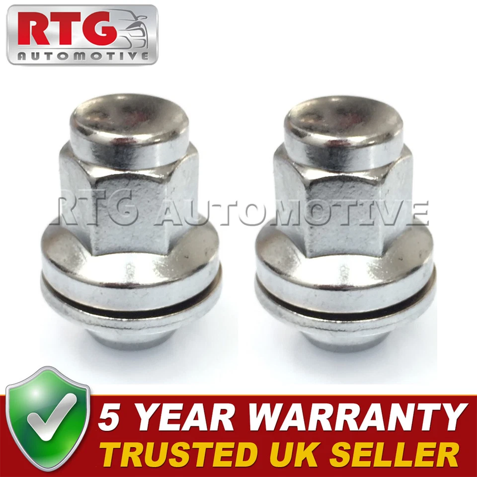 2x Porcas de Roda Para Toyota Starlet 1978-1999 (Rodas de Liga) Prata - Imagem 1 de 1