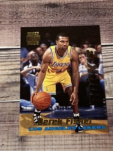 LA Lakers Basketball Card #R20 Derek Fisher 1996-97 Stadium Club Rookies 1 - Picture 1 of 2